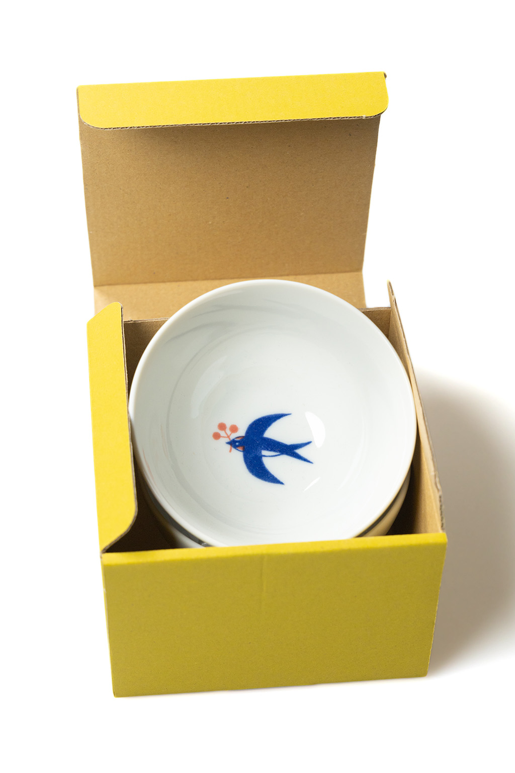 Mino Pottery - Swallow Rice Bowl - Set of 2