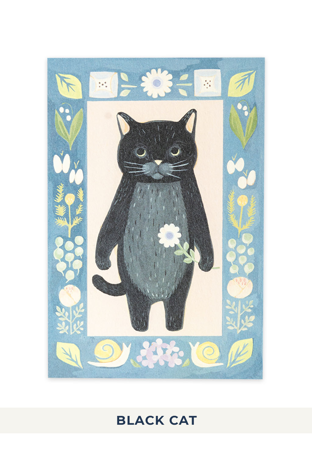 Mino Washi - Cat in the Picture Book Post Card - 8 choices