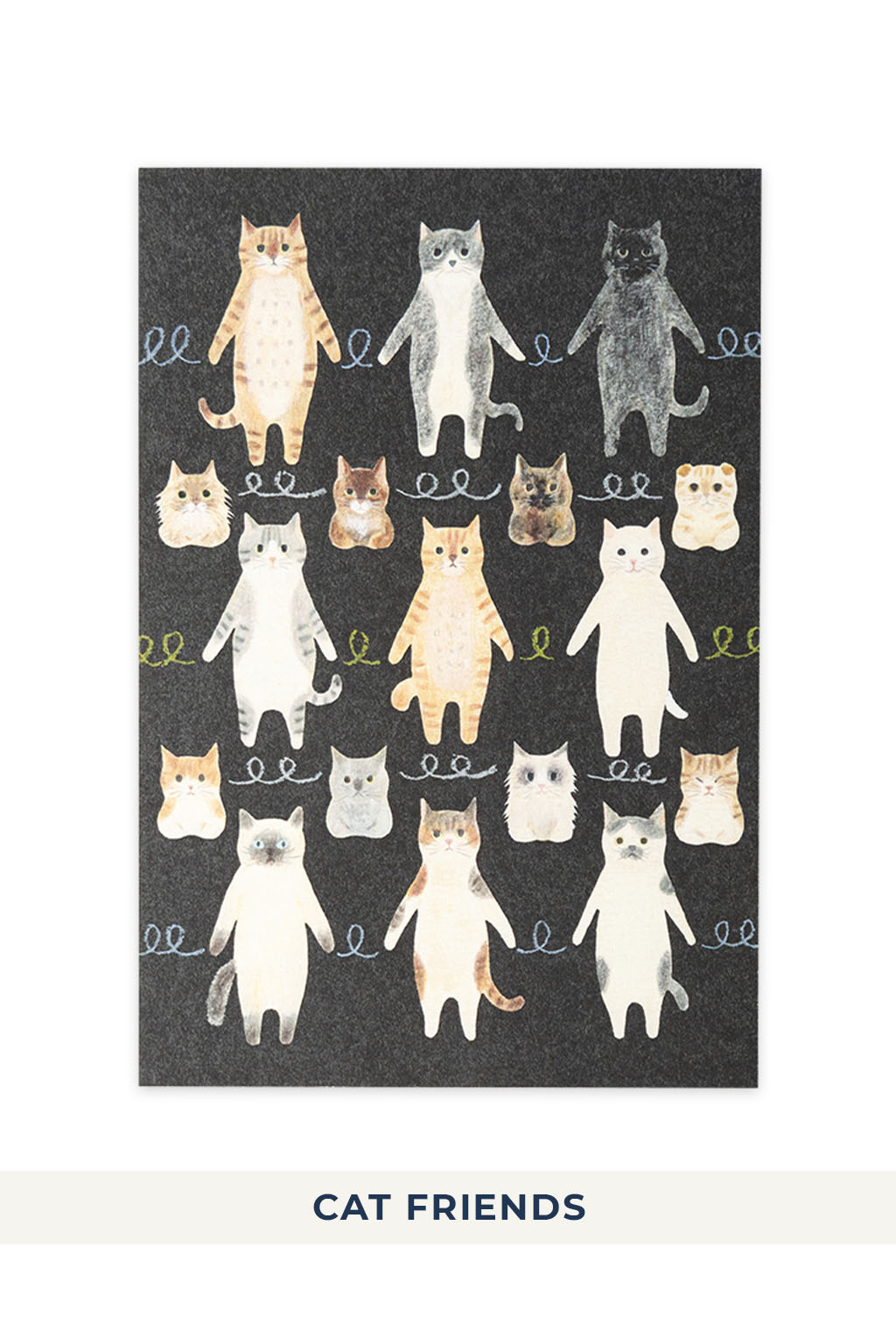 Mino Washi - Cat in the Picture Book Post Card - 8 choices