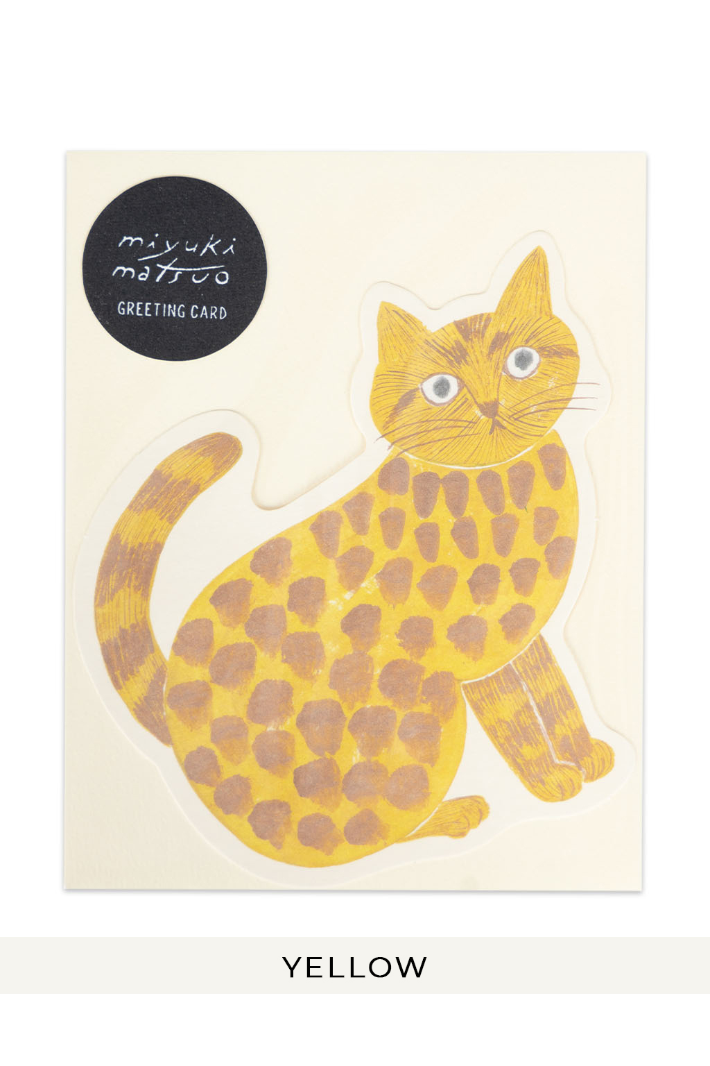 Mino Washi - Miyuki Matsubara Cat Greeting Cards 4 Choices