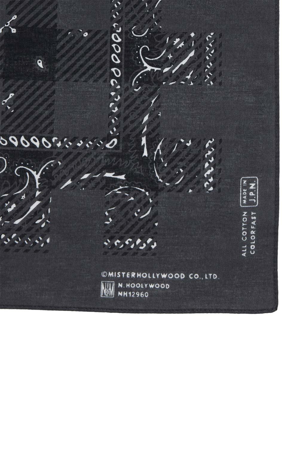 N. Hoolywood Bandana - Black and Black