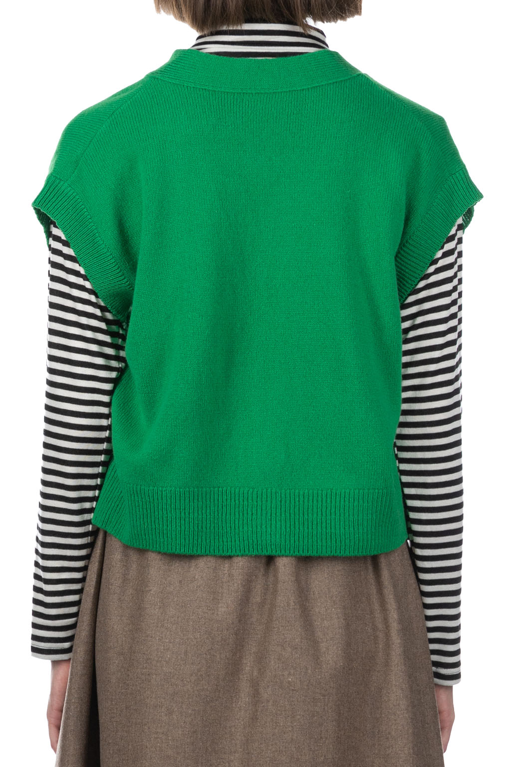 NARU  - Luna Short Knit Vest - Green