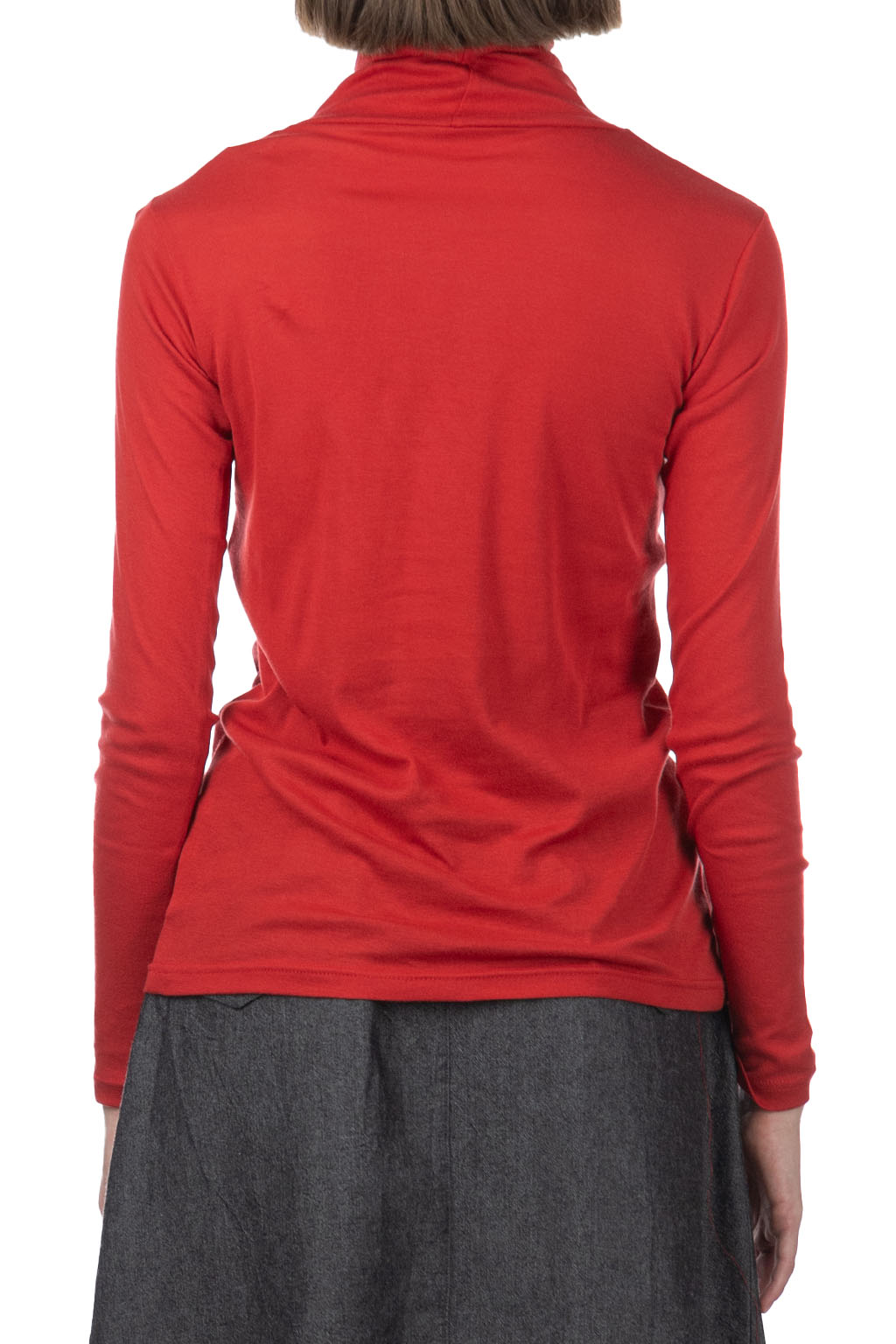 NARU  - Soft Milling Twisted Turtleneck - Red