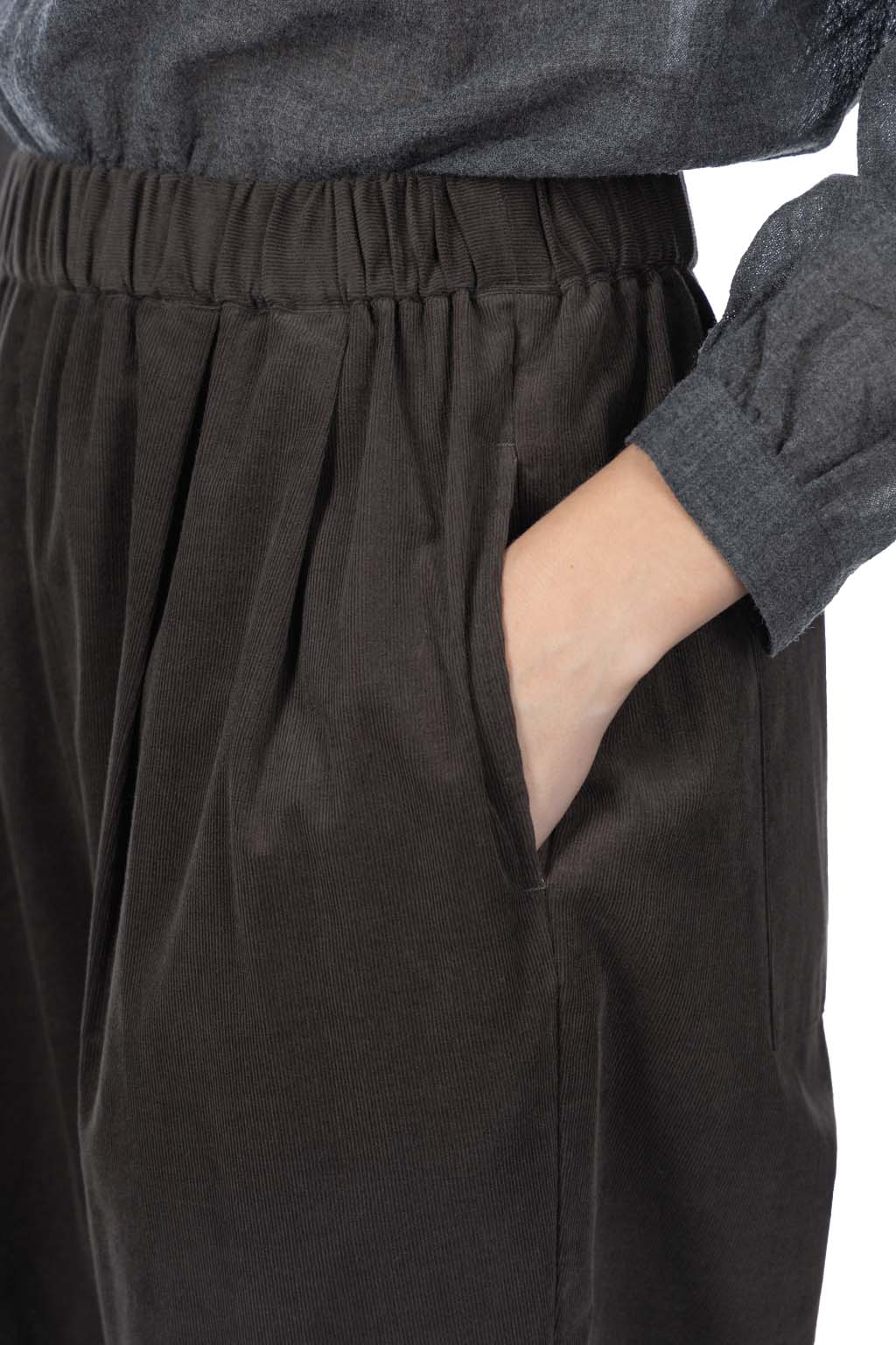 Nachukara - Corduroy Pants - Charcoal