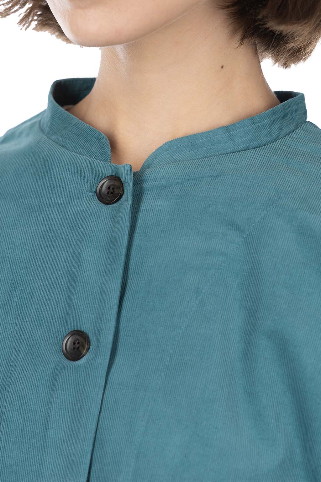 Nachukara - Corduroy Work Jacket - Blue Green