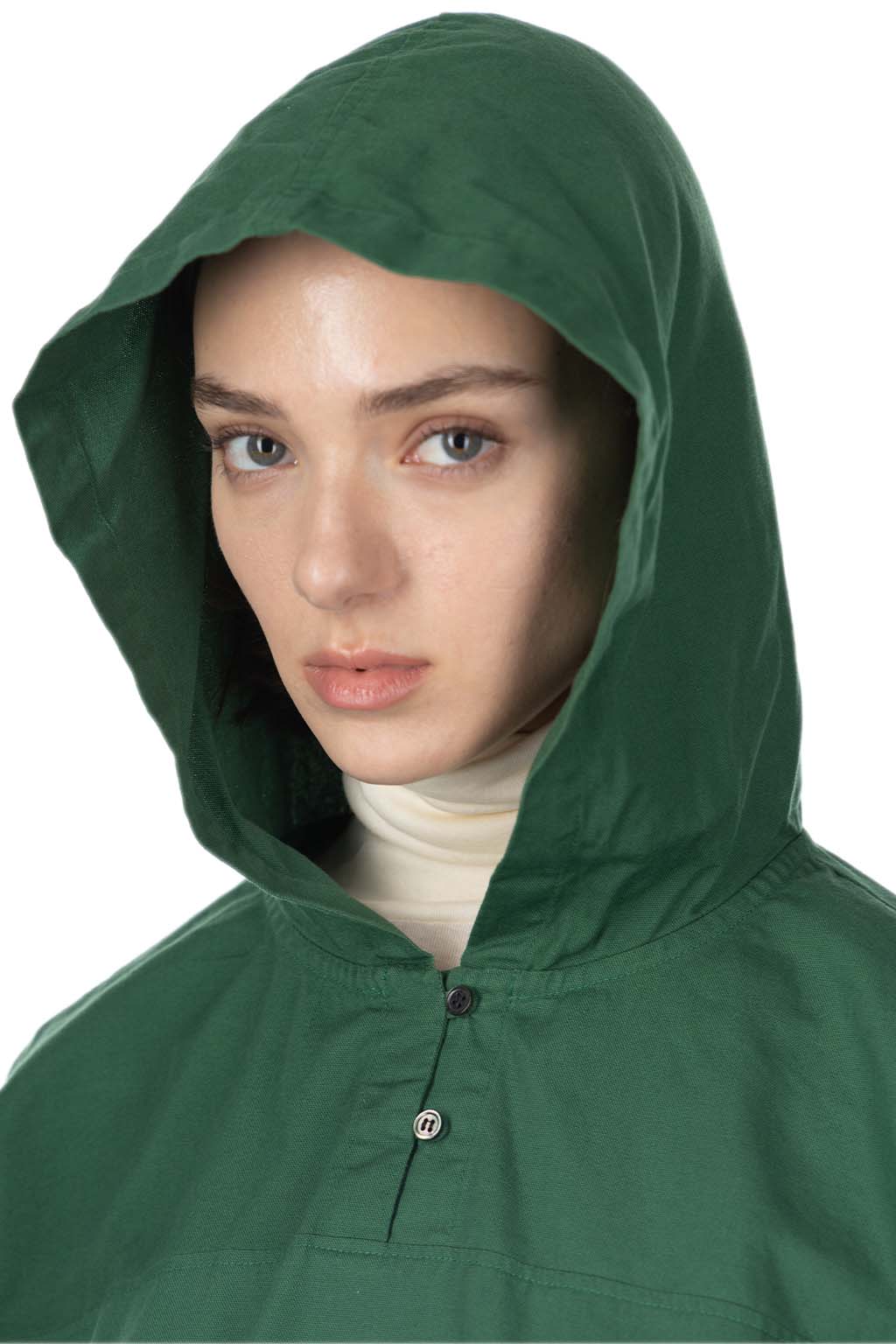 Nachukara - Oxford Hooded Pullover - Green