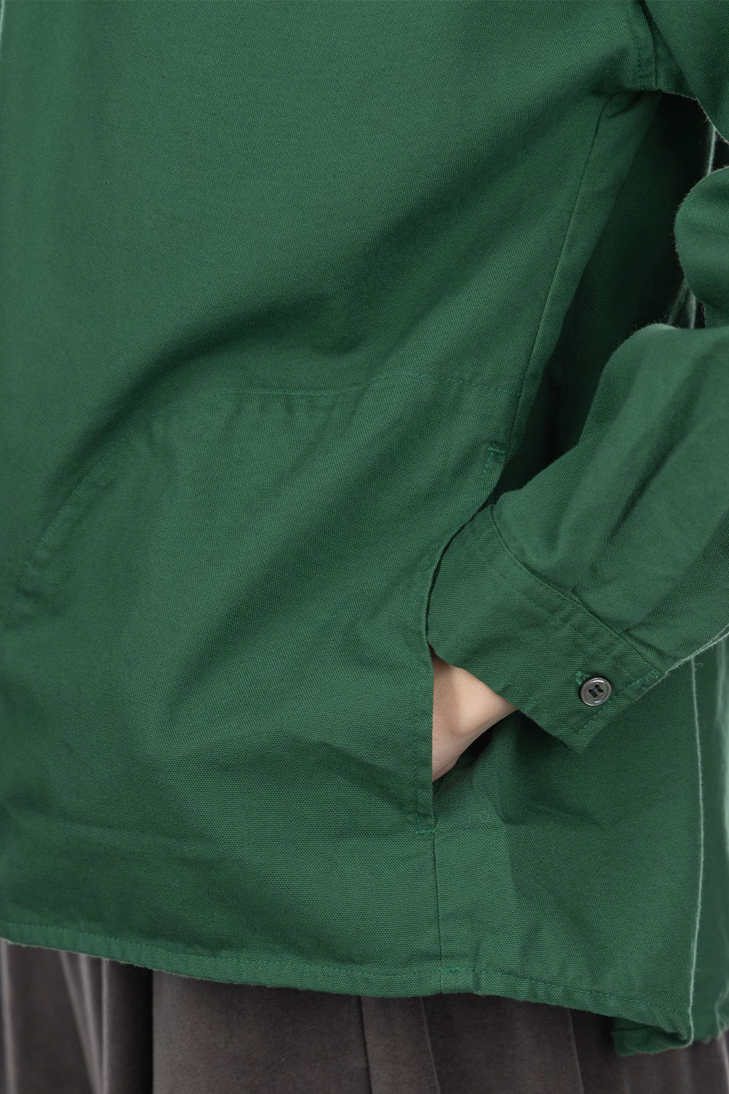 Nachukara - Oxford Hooded Pullover - Green