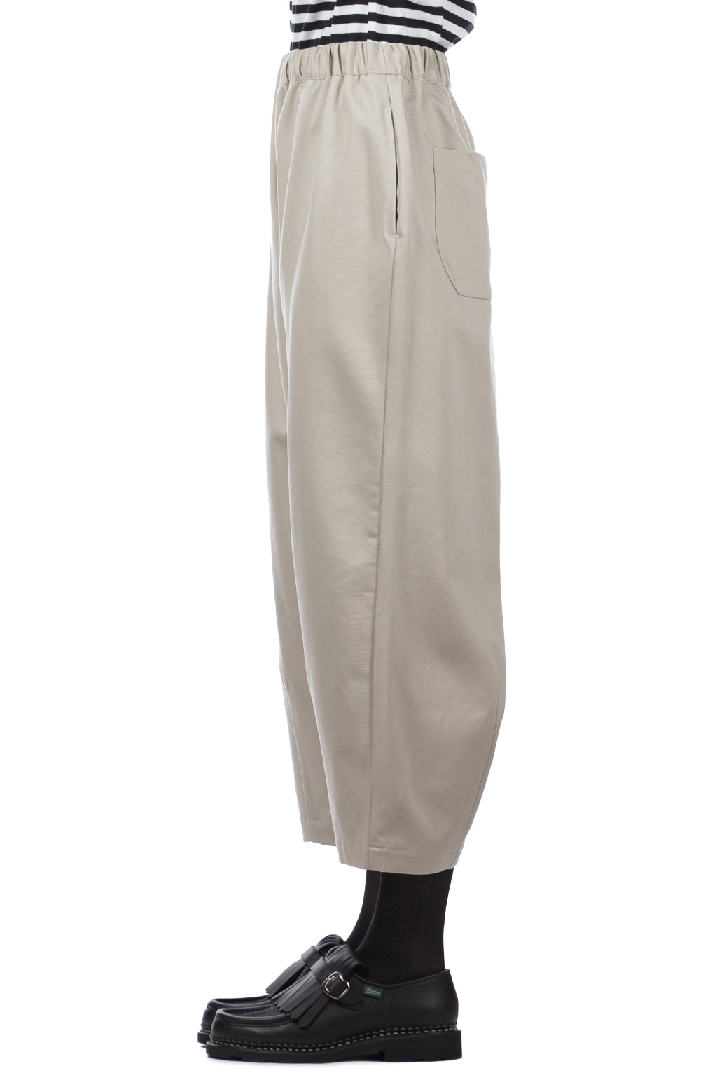 Nachukara - Soft Twill Wide Pants - Greige