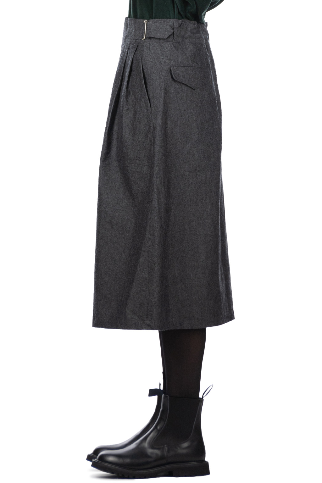 Nanamica (NAN) - Cotton Wool Gurkha Skirt - Heather Grey