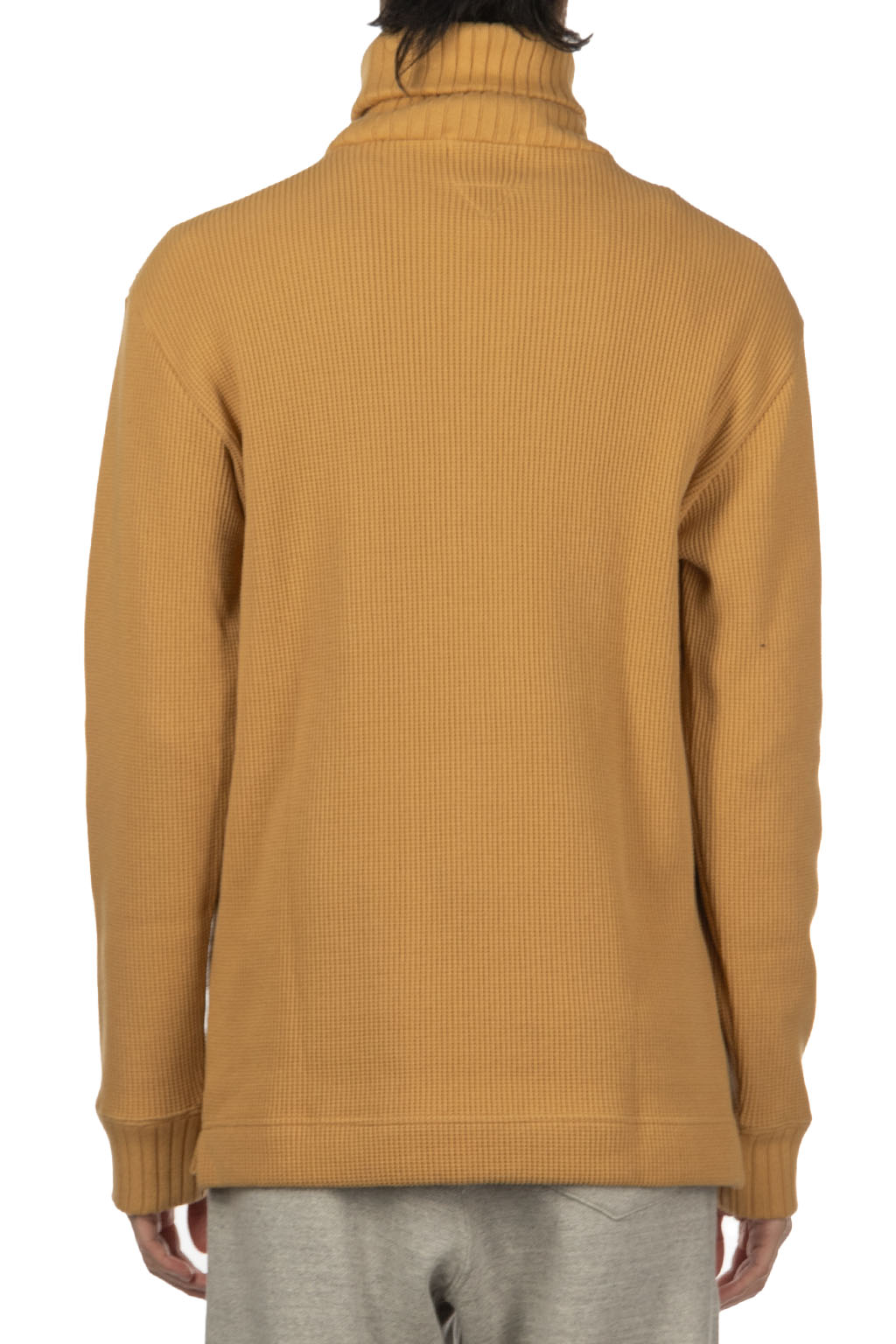 Nigel Cabourn - Turtleneck Waffle Sweatshirt - Yellow