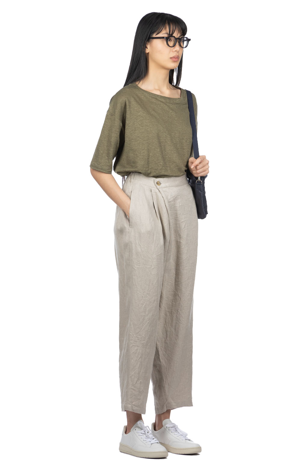 NOFL - Linen Twill Wrap Pants - Beige