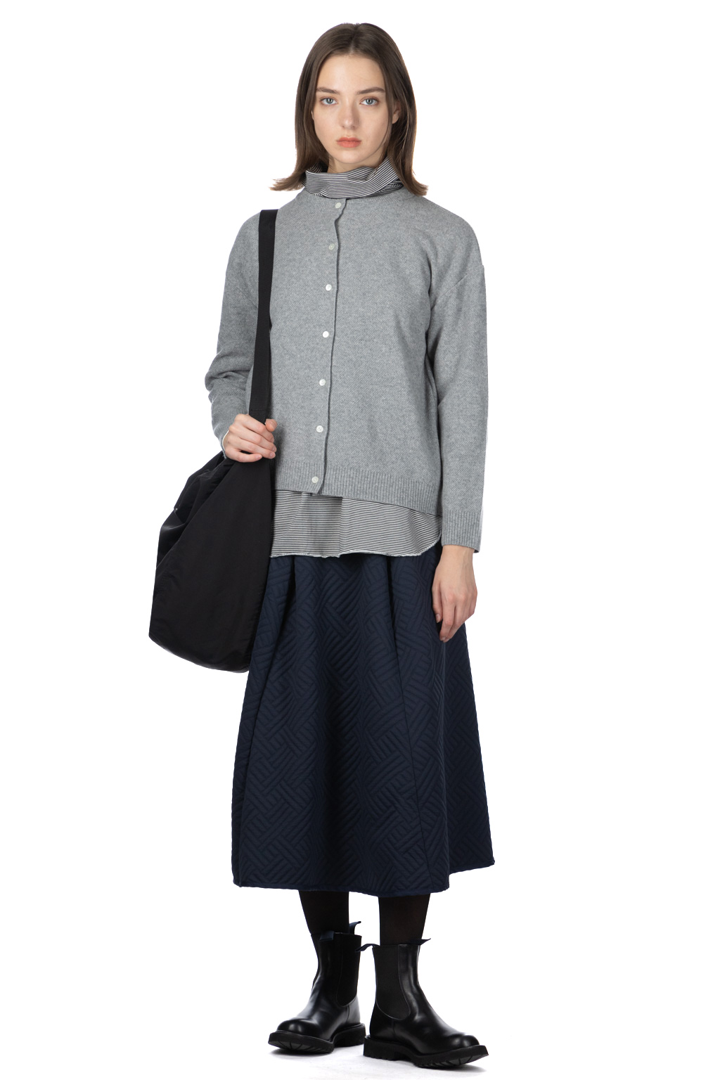 Nofl - Wool Round Neck Cardigan