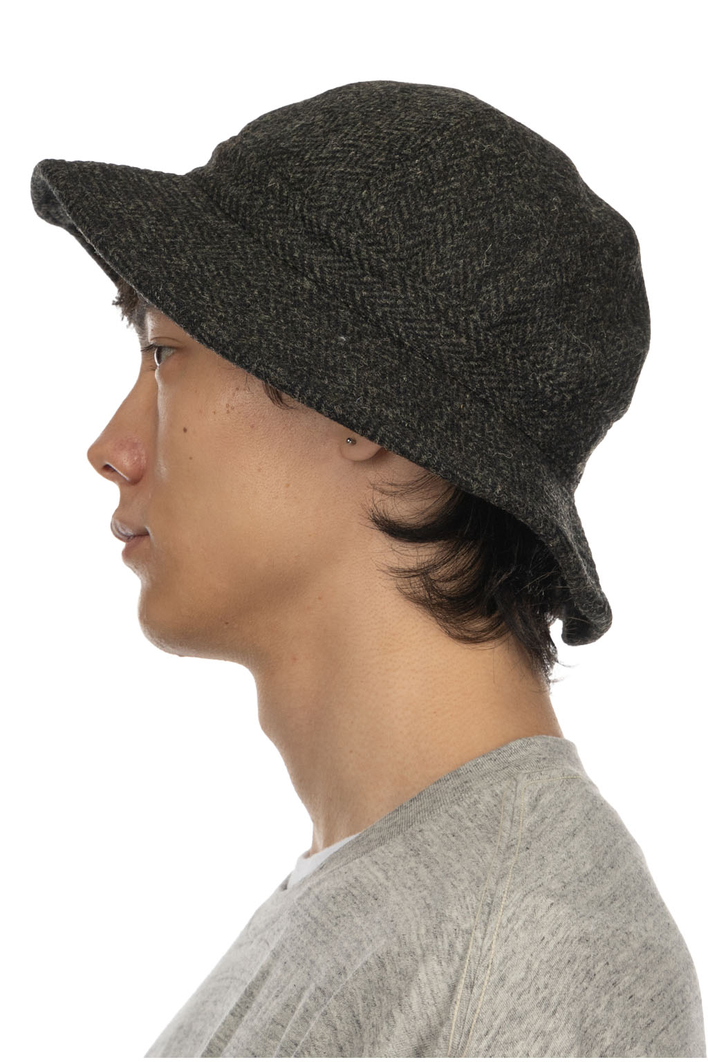 OrSlow - Harris Tweed Hat - Black