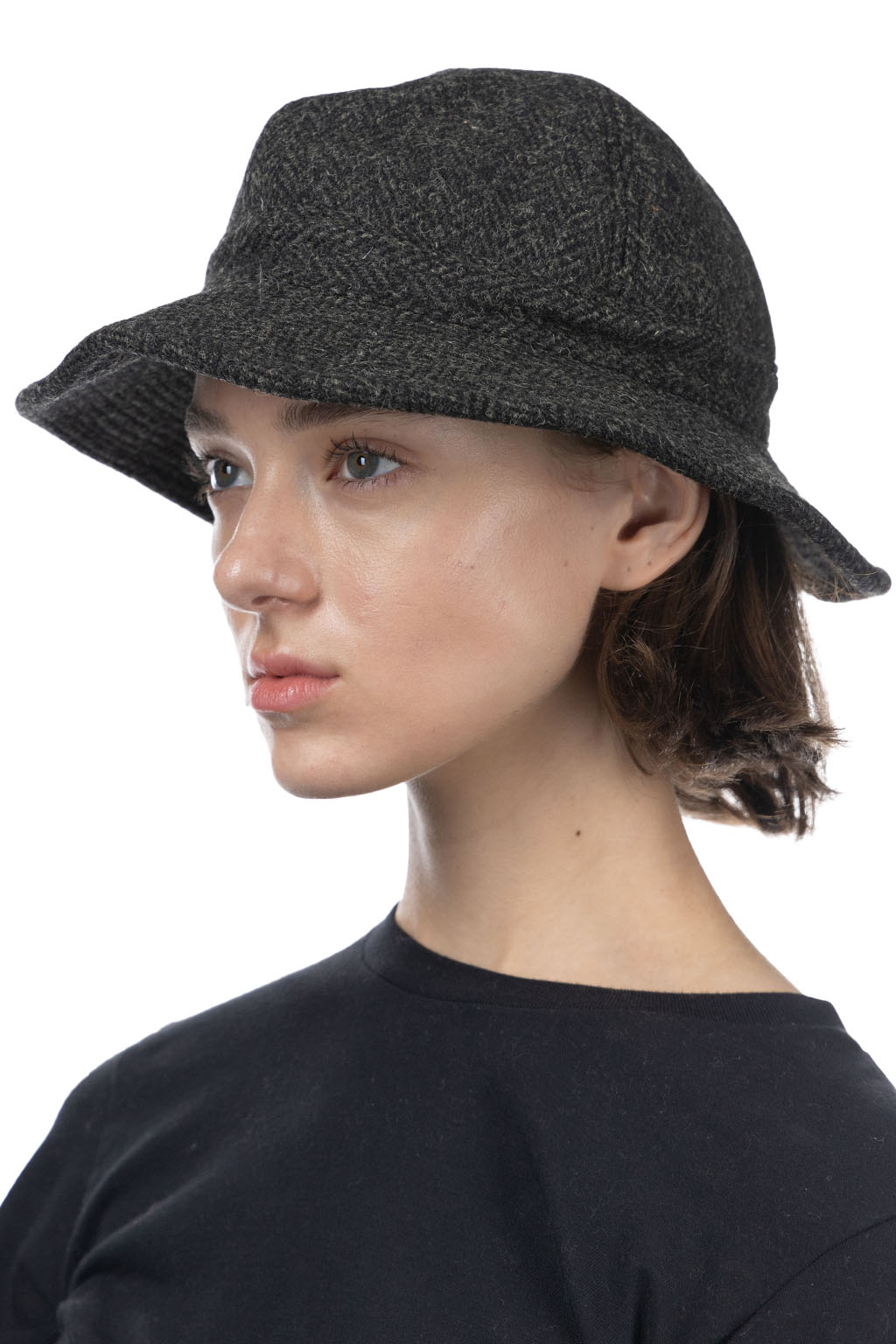 OrSlow - Harris Tweed Hat - Black