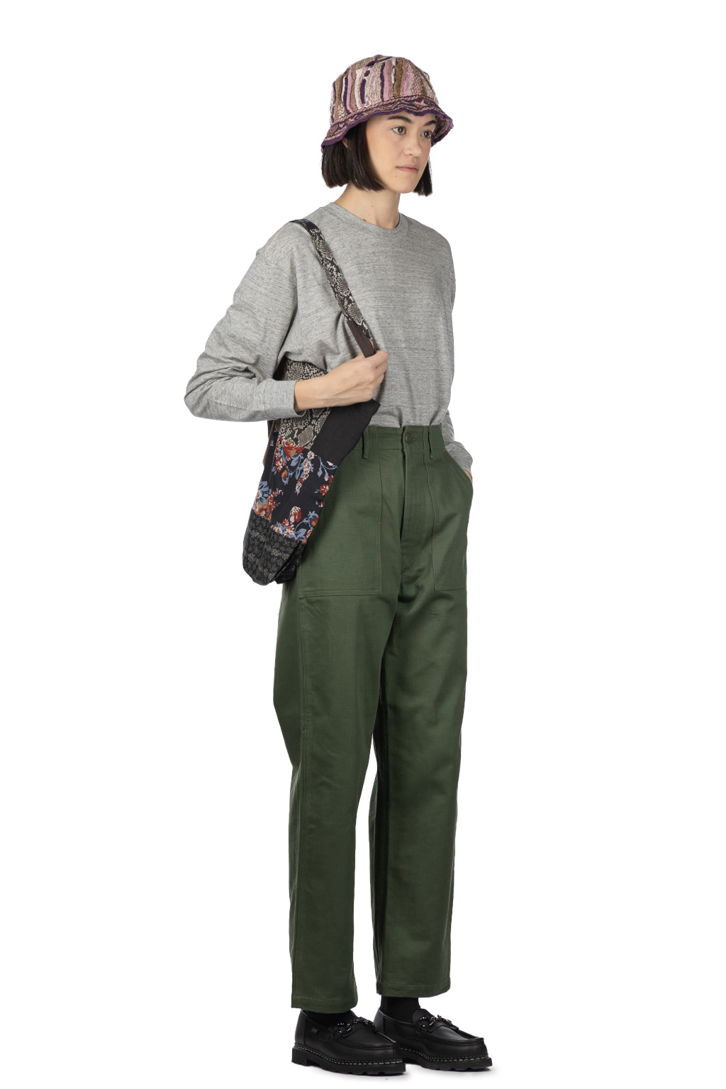 OrSlow - High Waist Fatigue Pants - Green