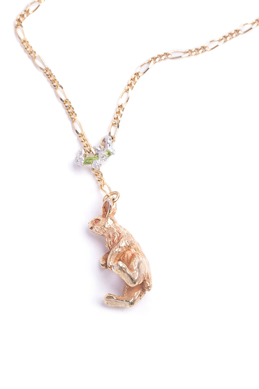 Palnart Poc - Clover Crown Bunny Necklace - Gold