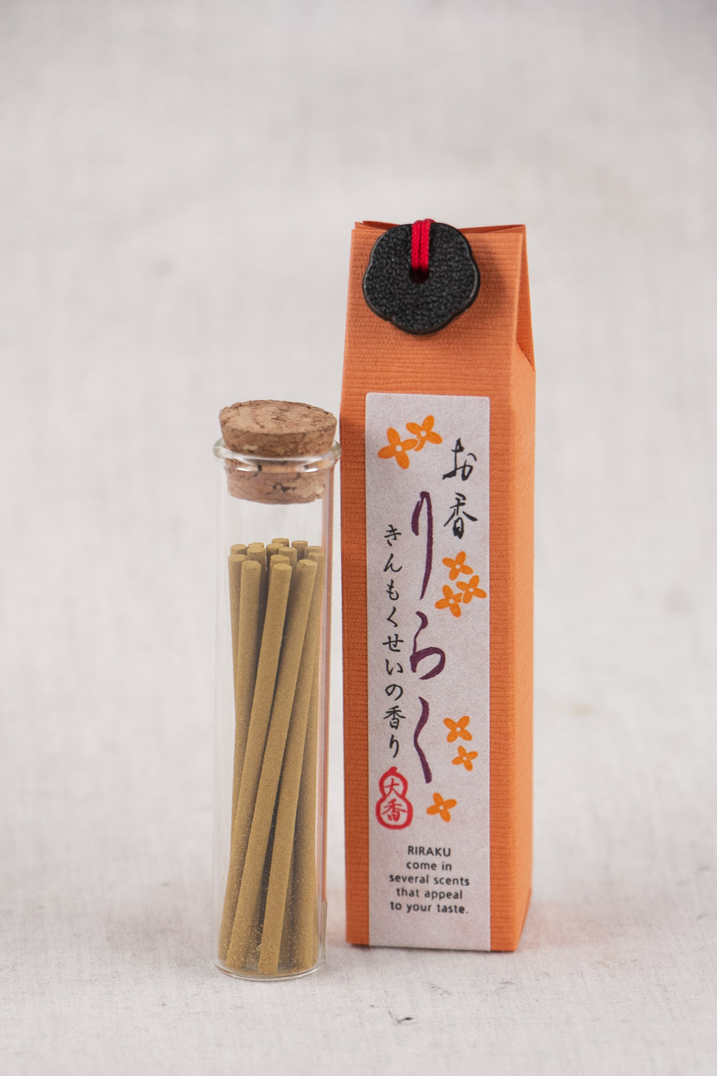 Riraku Fragrance Incense with Stand