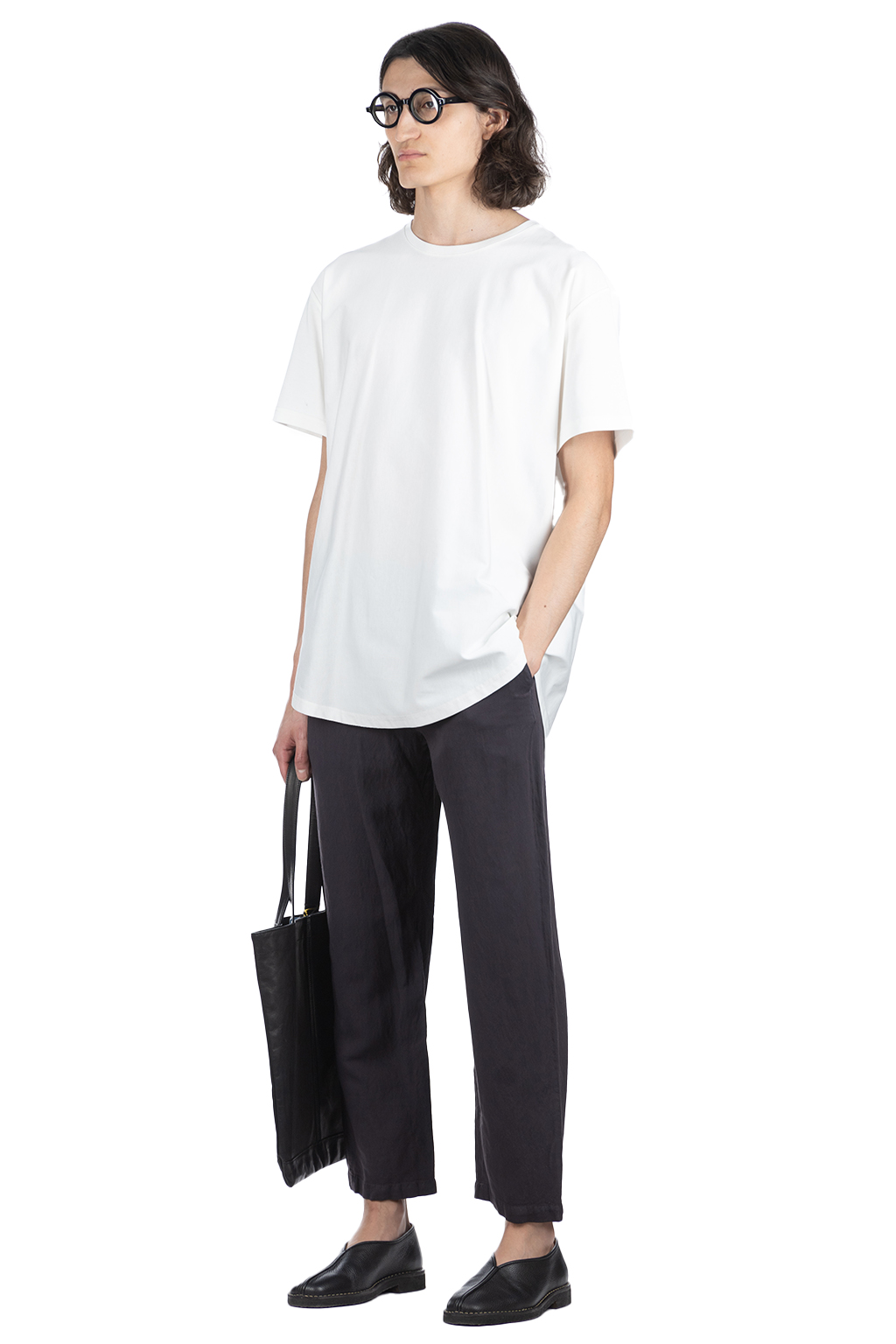 SOE Ready to Wear - Round Hem Tall Tee - White