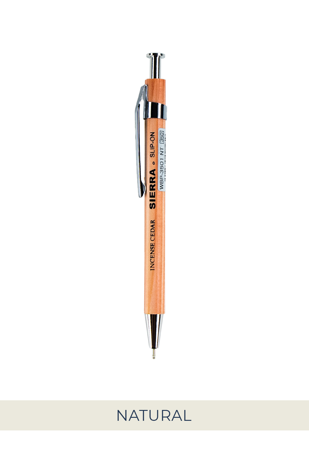 Slip-on Sierra Wooden Ballpoint Pen 0.5mm - Small