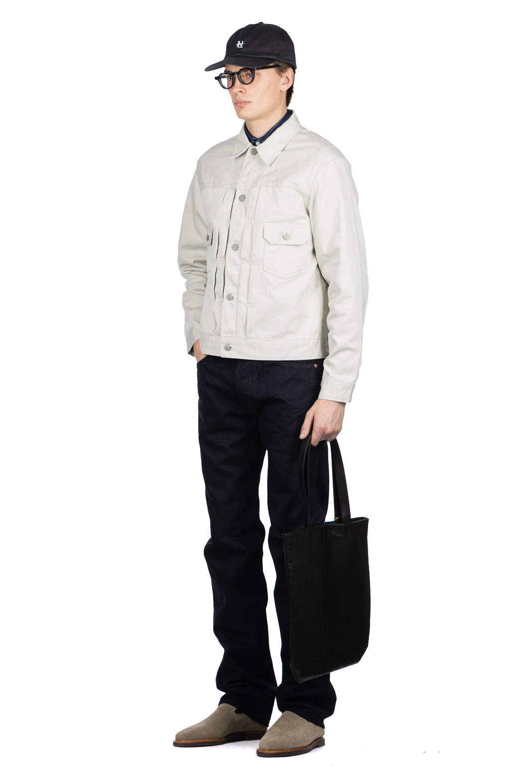 Sugar Cane - 11oz Cotton Pique 1953 Jacket - Off White