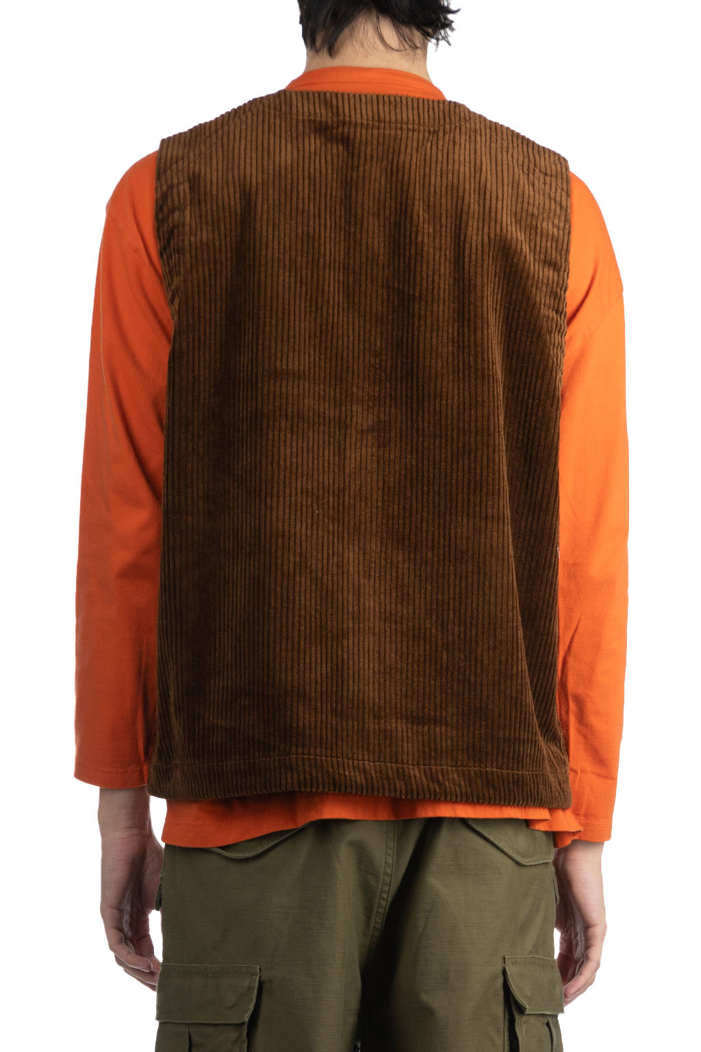 Tigre Brocante - Corduroy Open Pocket Vest - Brown