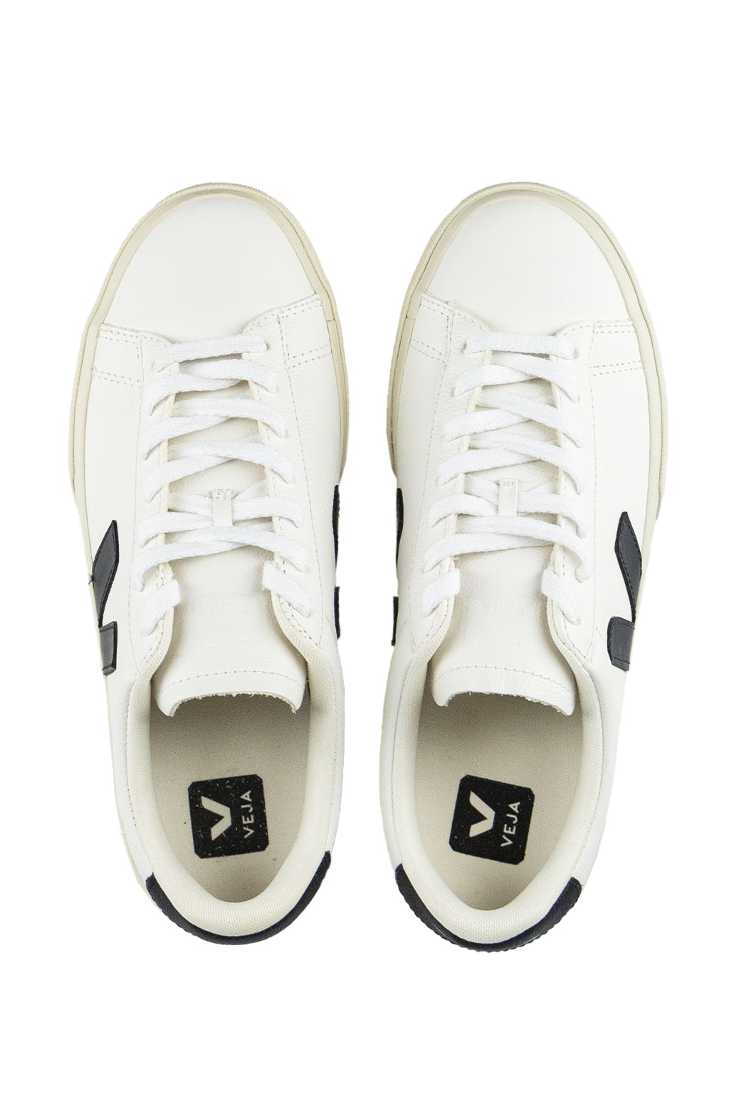 VEJA Campo Chromefree Leather - Extra White x Black