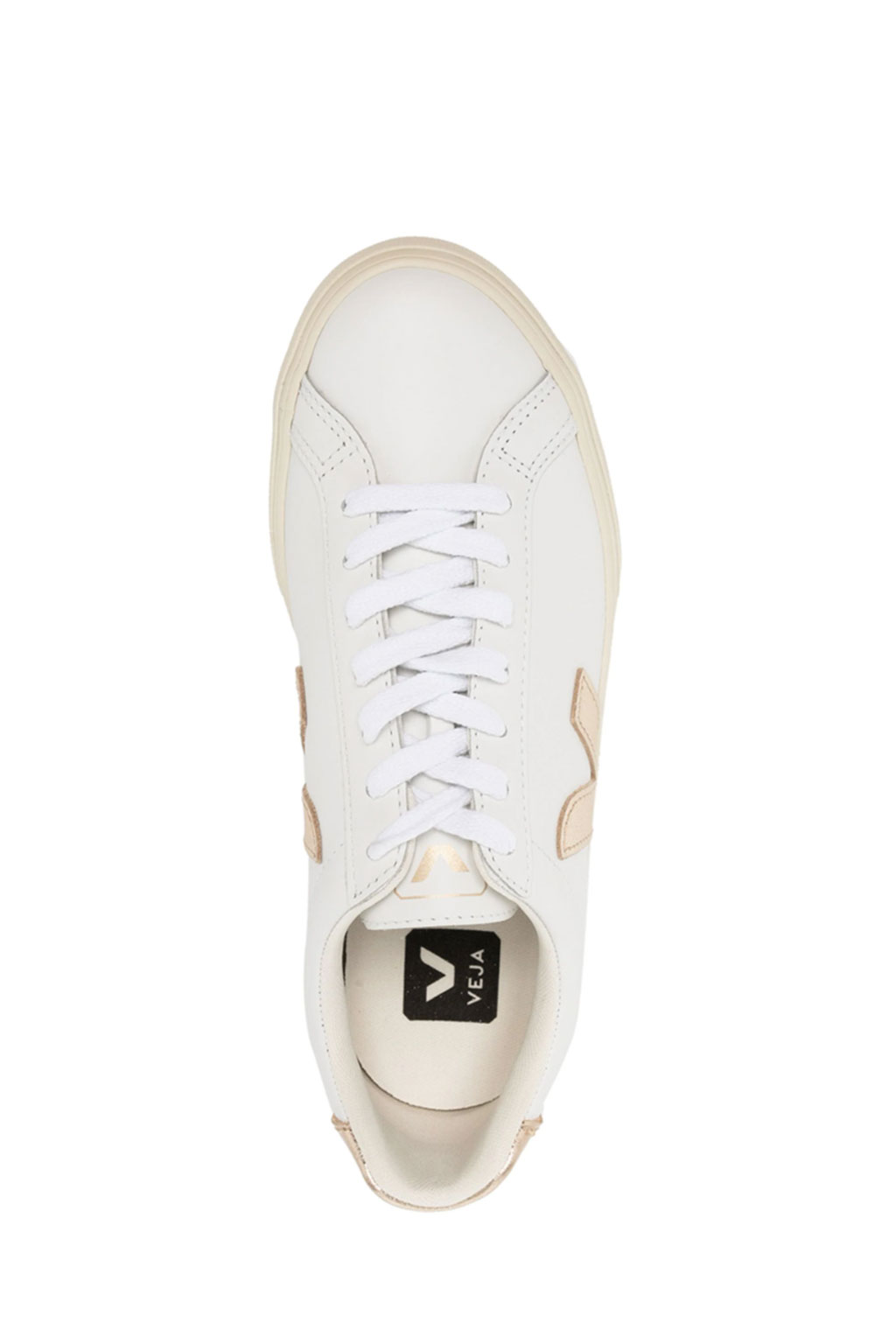 VEJA - Esplar Logo Leather -  Extra White x Platine