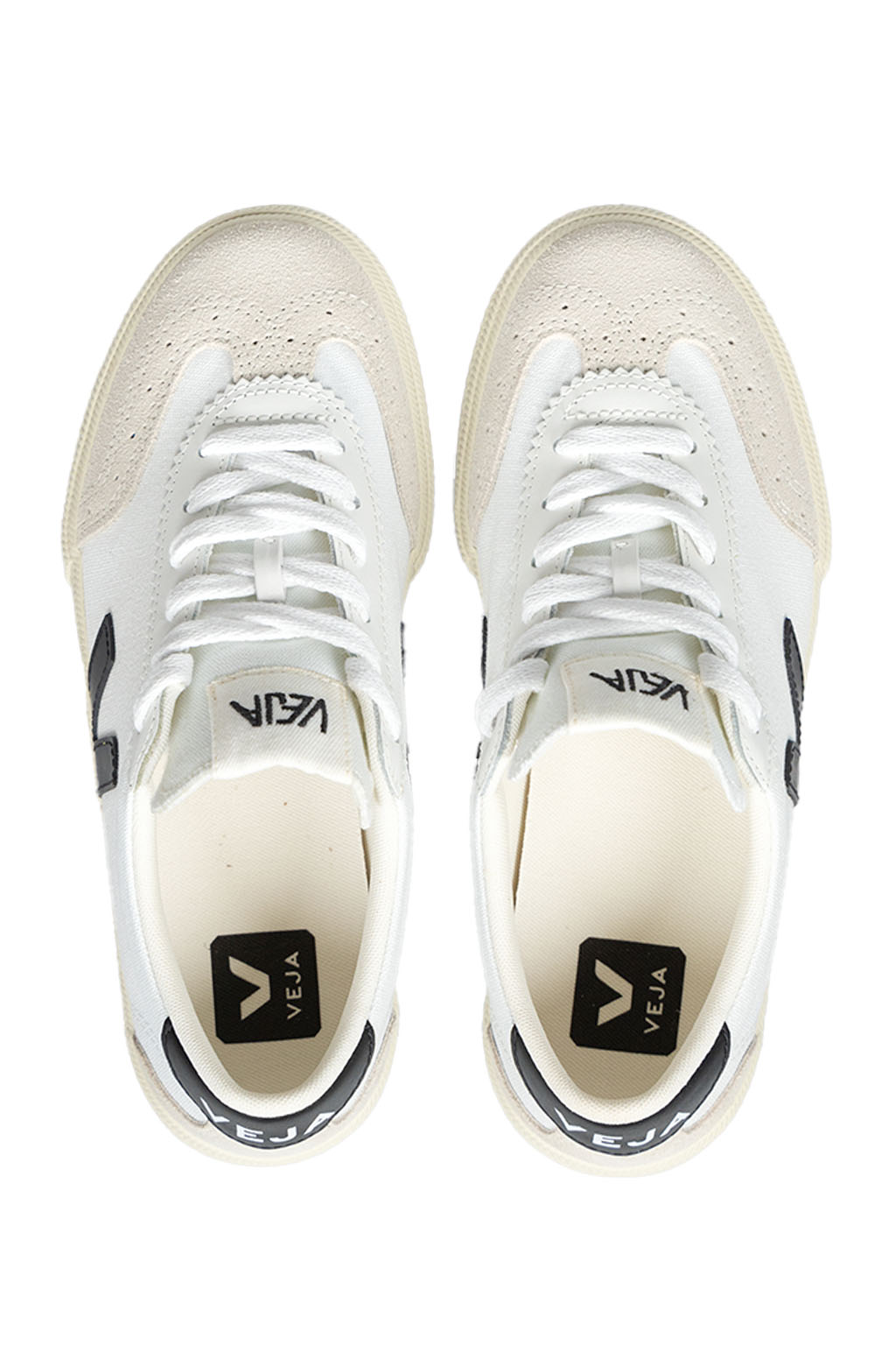 VEJA - Volley Canvas - White x Black