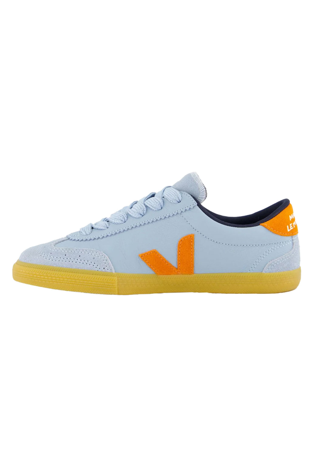 VEJA - Volley O.T Leather Make My Lemonade Steel Pumpkin