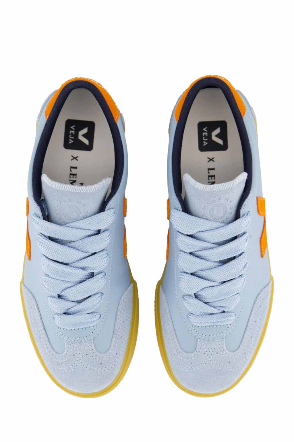 VEJA - Volley O.T Leather Make My Lemonade Steel Pumpkin