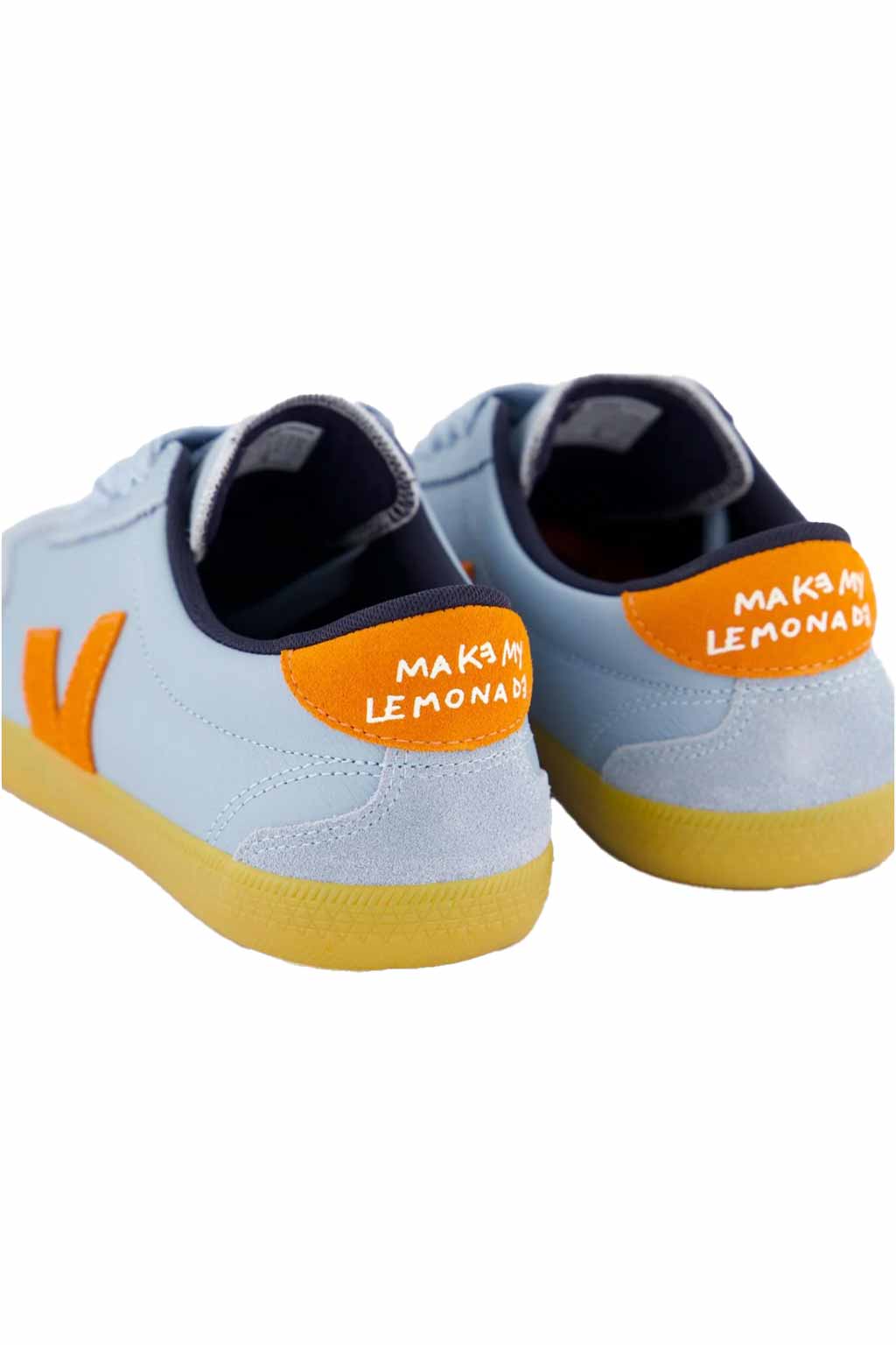 VEJA - Volley O.T Leather Make My Lemonade Steel Pumpkin