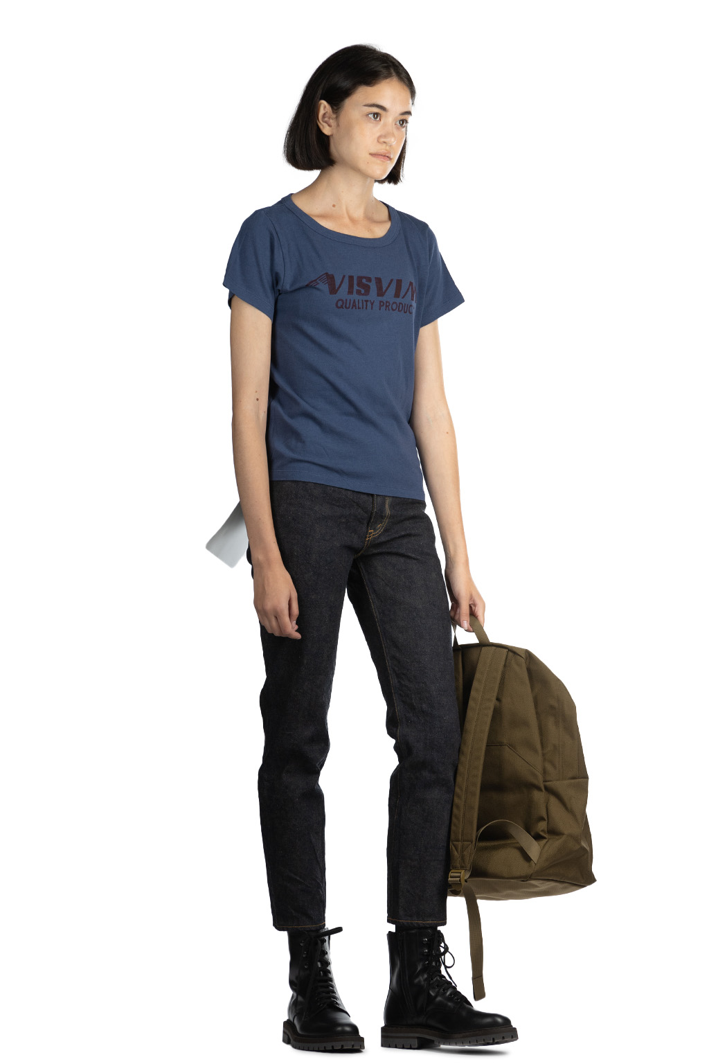 VISVIM - Carree Tee SS - Navy