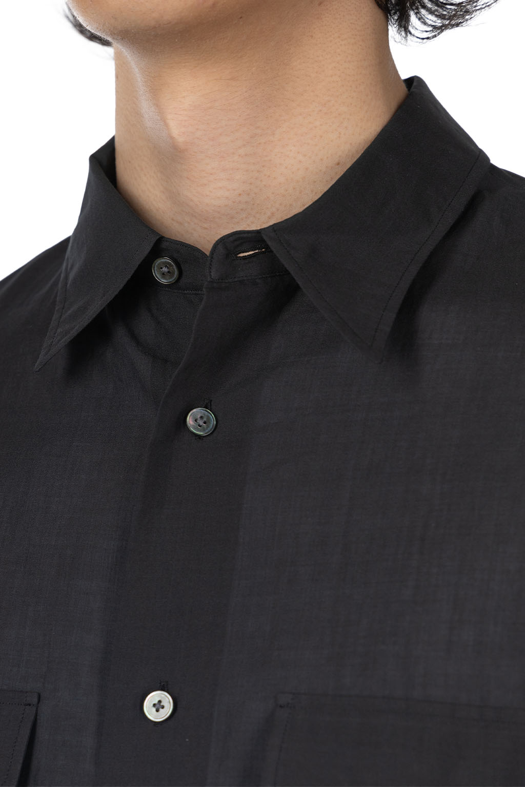 YLEVE - Cotton Lawn Shirt - Charcoal