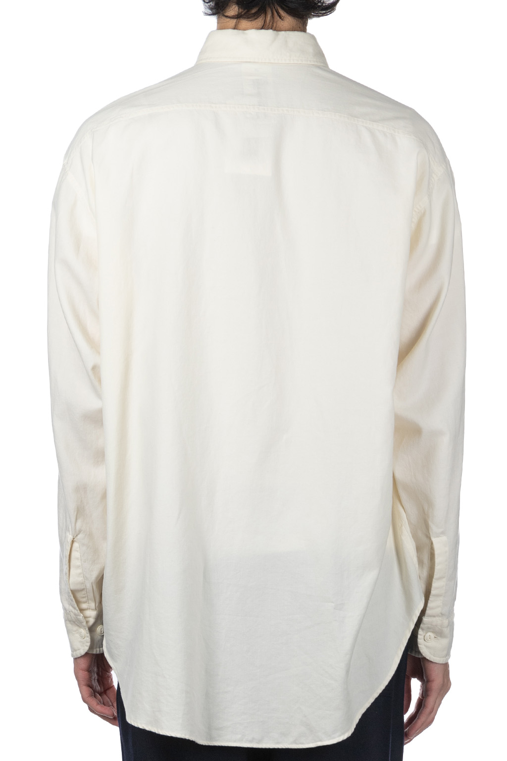 YLEVE - Cotton Viyella Work Shirt - Off White