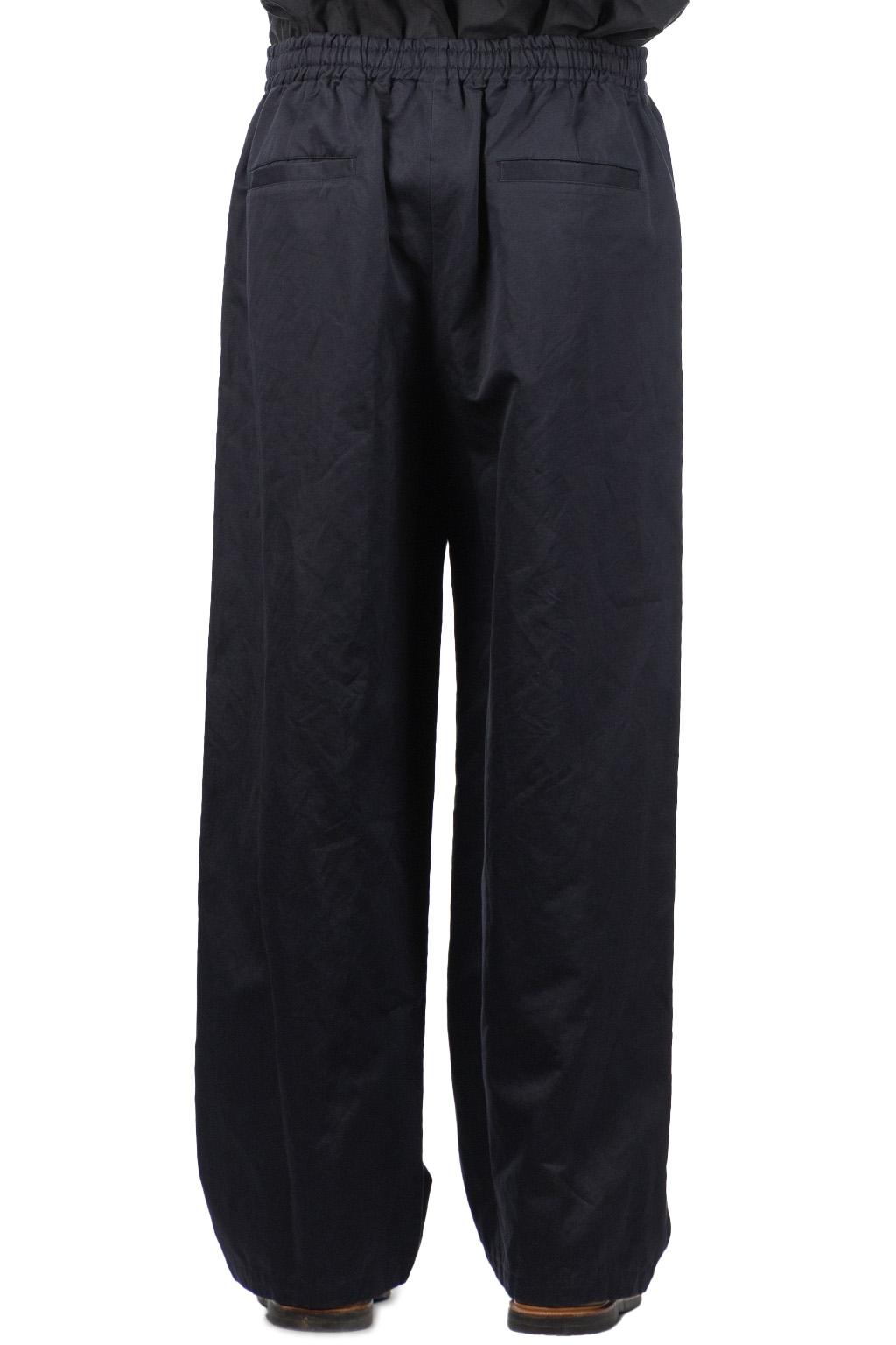 YLEVE - Finx Cotton Lamie Twill Easy Trousers - Navy