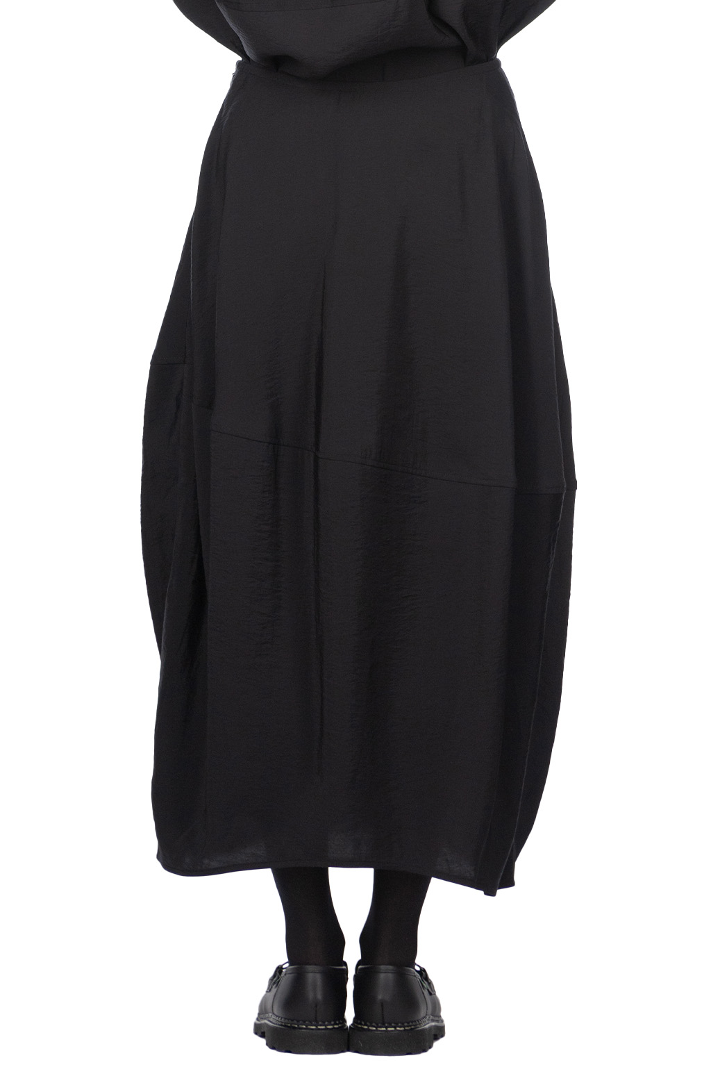 YLEVE - Rayon-Poly Broad Skirt - Black