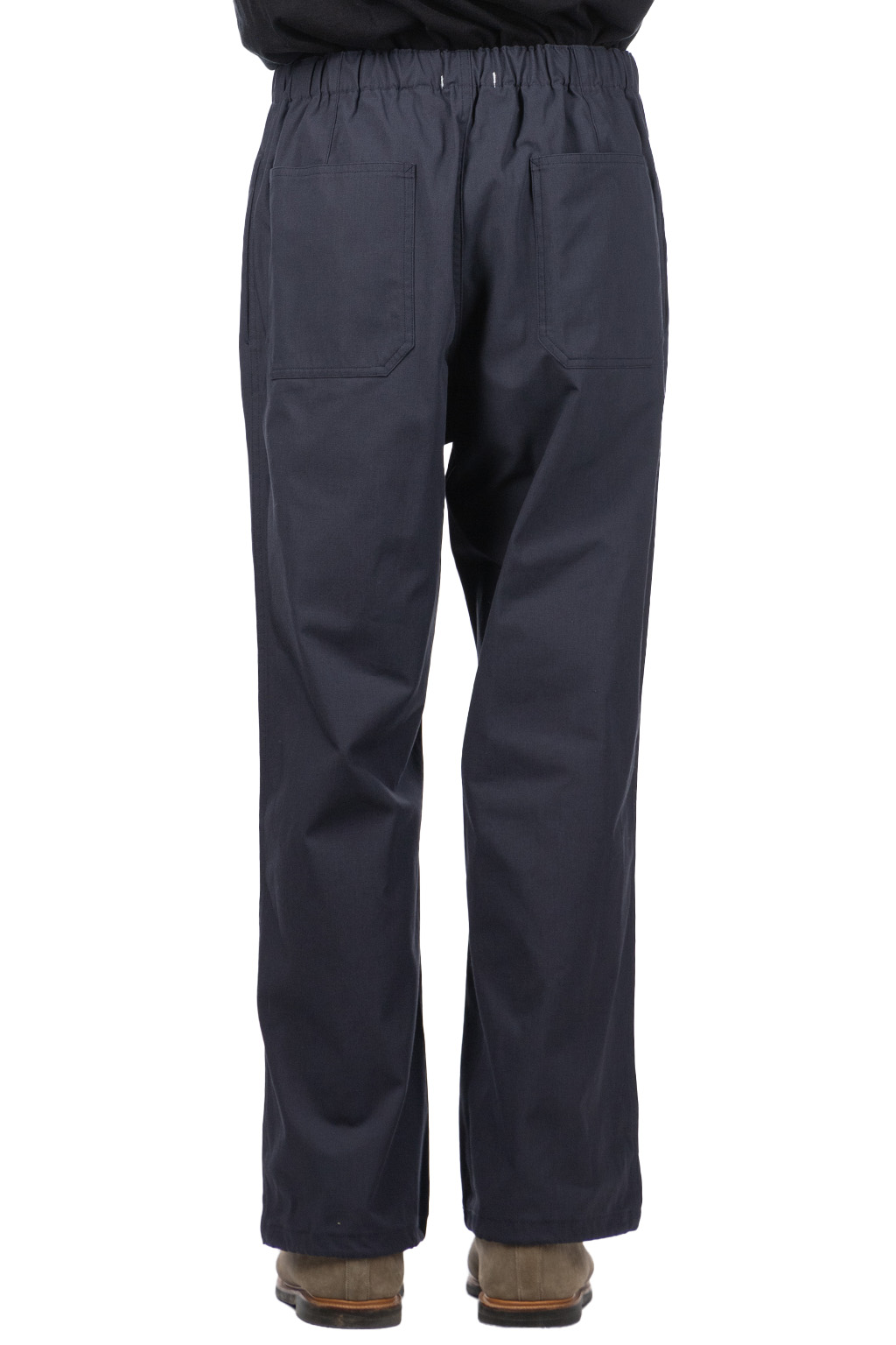 YLEVE - Y : Cotton Poly Twill Easy Trousers - Navy