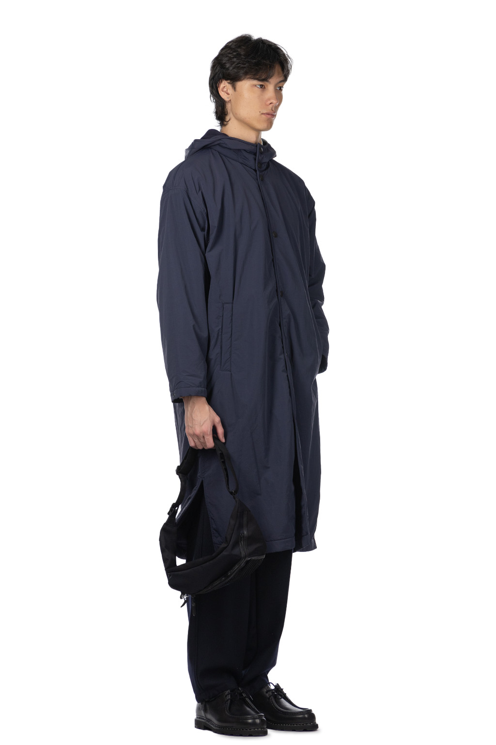 YLEVE - Y : Nylon Fleece Coat - Navy