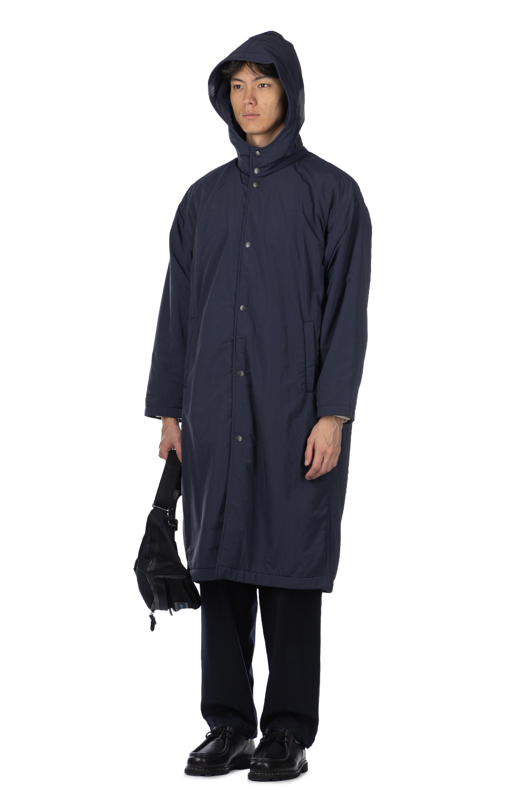 YLEVE - Y : Nylon Fleece Coat - Navy