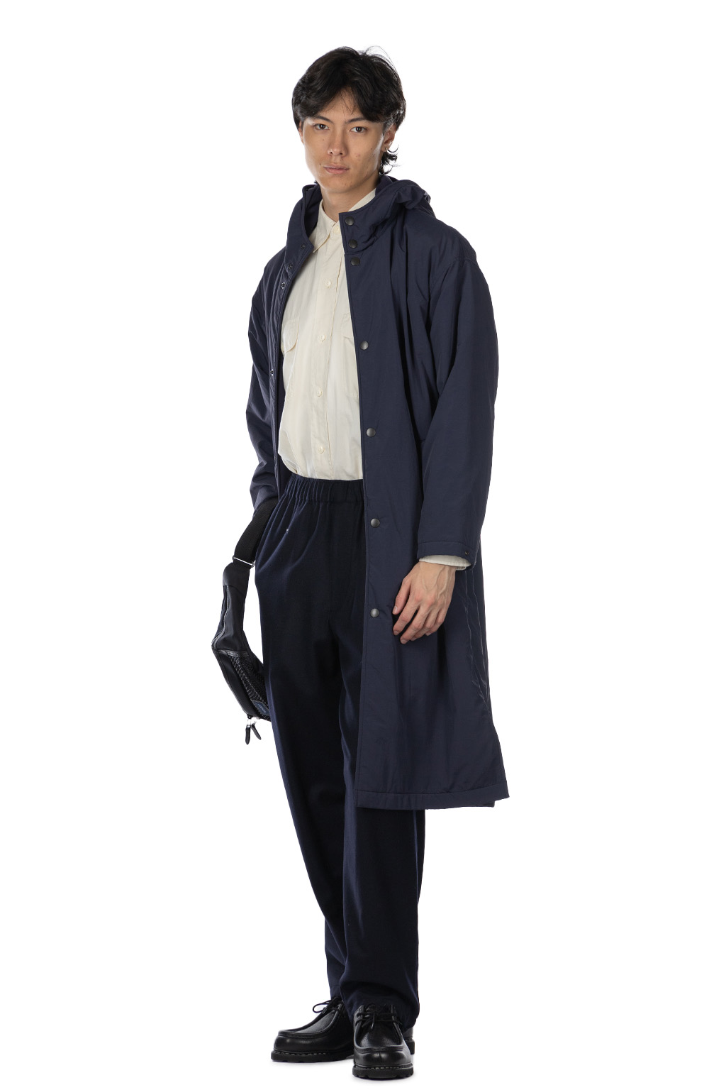 YLEVE - Y : Nylon Fleece Coat - Navy