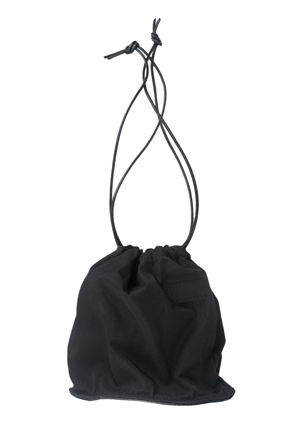 amiacalva Gabardine Drawstring Bag - Black