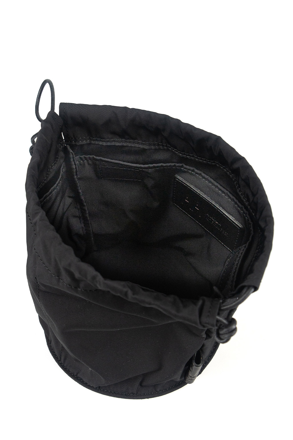 amiacalva Gabardine Drawstring Bag - Black