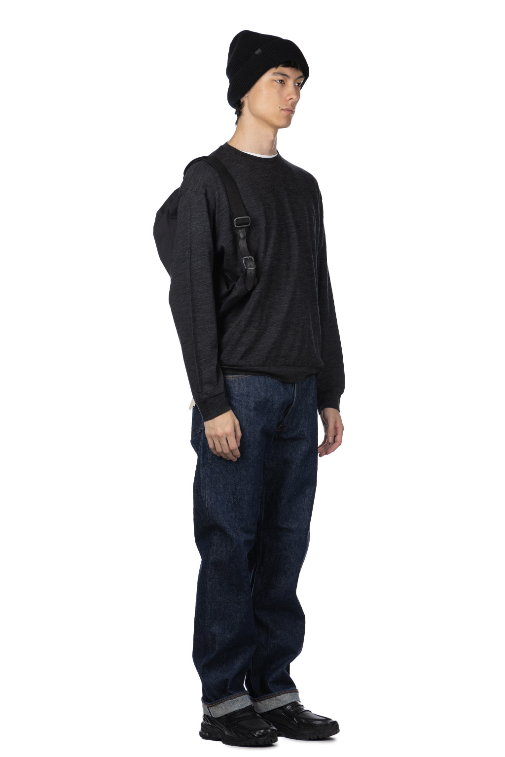 marka - Crew Neck Top - Top Charcoal