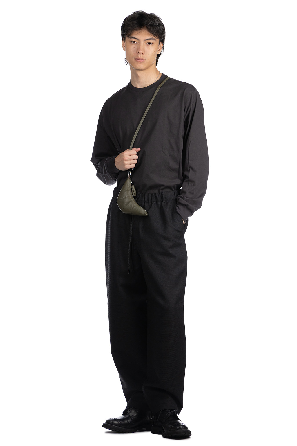 marka - Cocoon Wide Easy Pants - Top Black