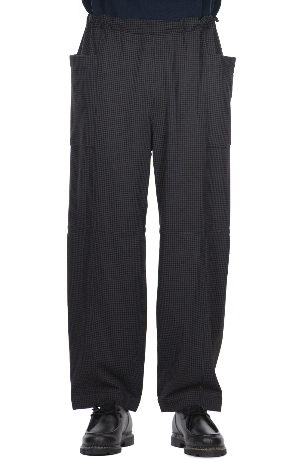 ts(s) - Gingham Plaid Reversible Seam Taping Easy Pants