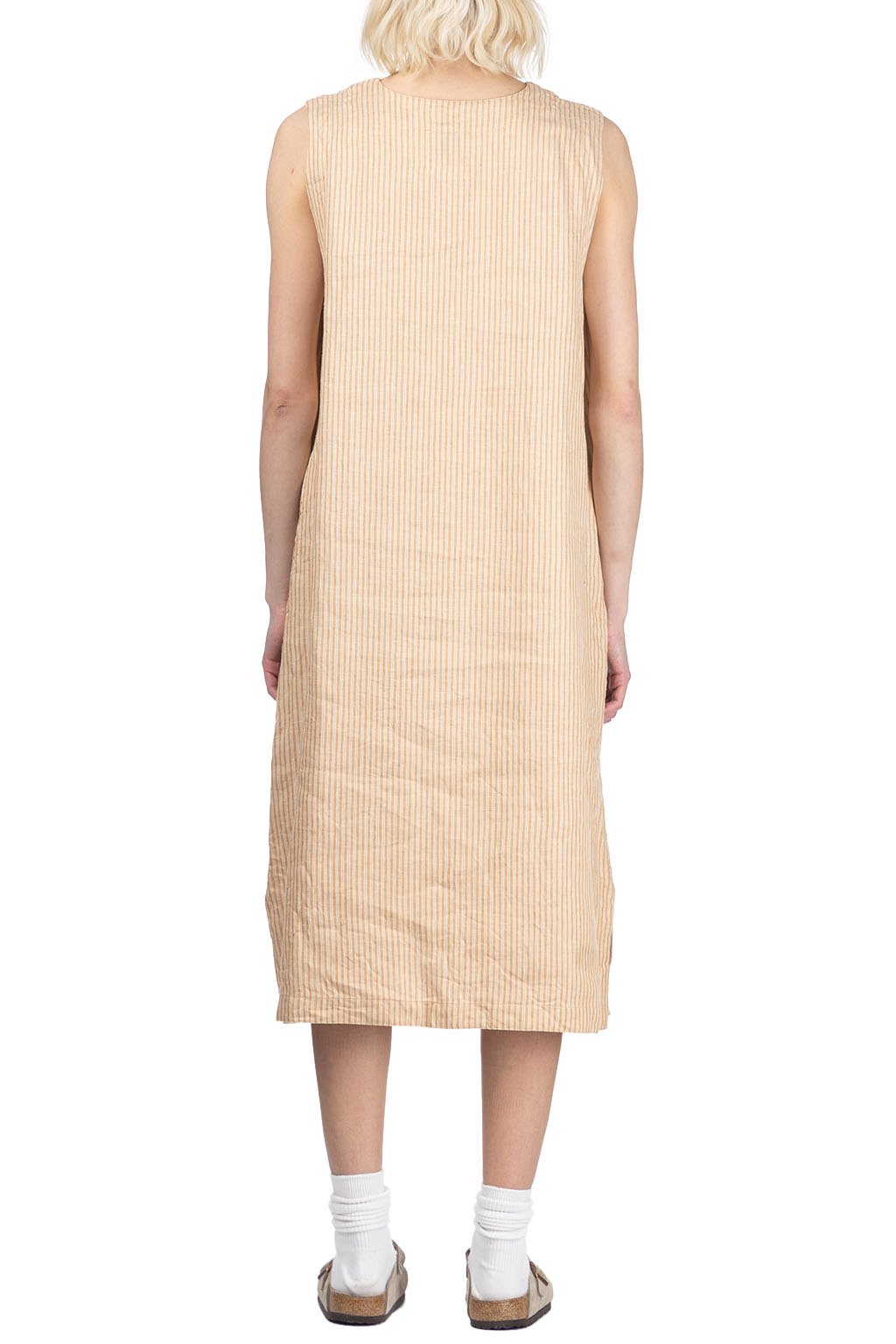 ts(s) - Linen Silk Sleeveless Slit Dress 