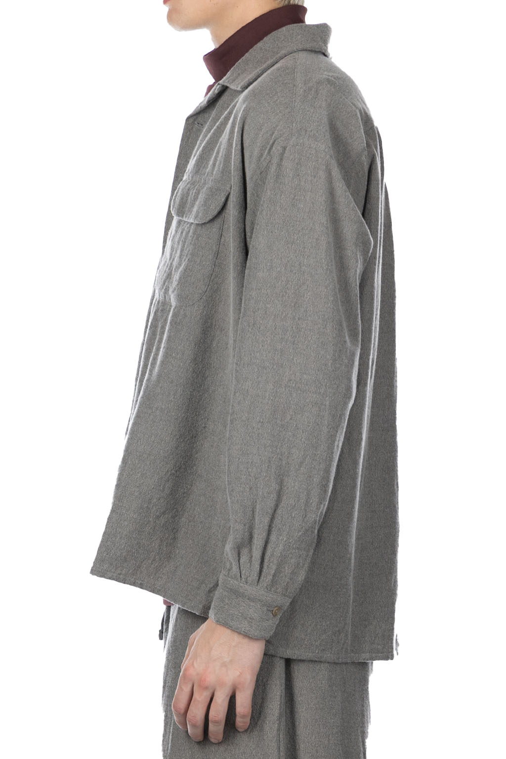 ts(s) - Round Flap Pocket Shirt - Grey